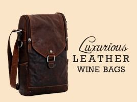 Luxurious Leather Wine Bags